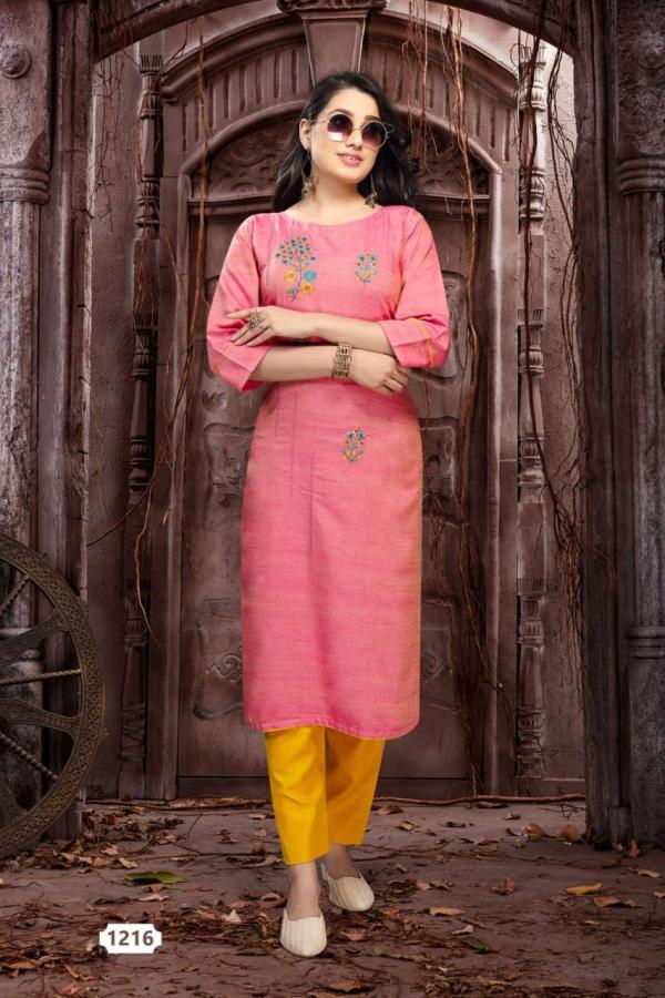 Mint Silk Designer Kurti With Pant 